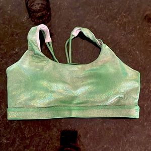 Born Primitive size small glitter green bra